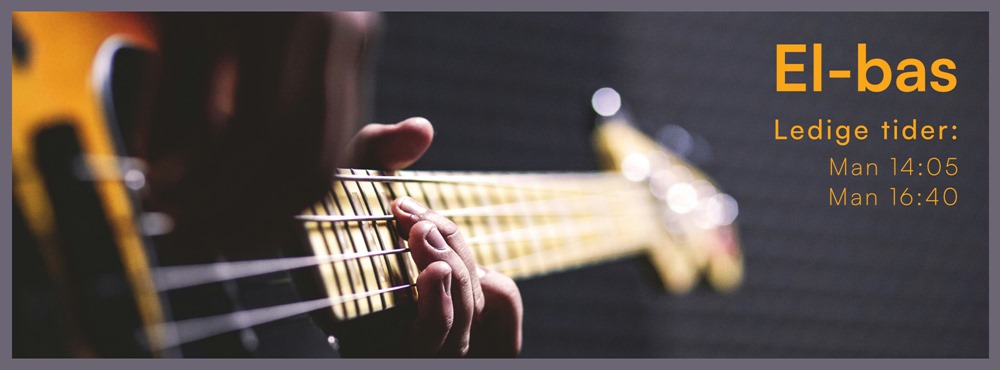 Ledige el-bas tider - Mandag 14:05 og 16:40 - klik her